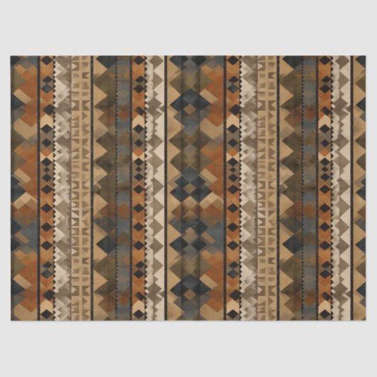 Rustic Southwestern Stripe Pattern (6) Tissuepapier (Voorkant)