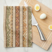 Rustic Southwestern Stripe Pattern (7) Theedoek (Quarter Fold)