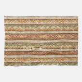Rustic Southwestern Stripe Pattern (7) Theedoek (Horizontaal)