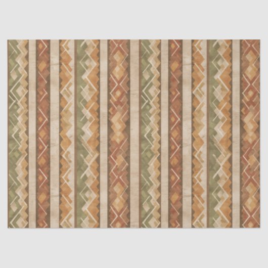 Rustic Southwestern Stripe Pattern (7) Tissuepapier (Voorkant)