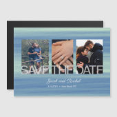 Rustic Sparen de Datum 3 van de Foto Magnet van de (Voorkant / Achterkant)