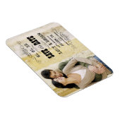 Rustic sparen de Datum Magnet van de Foto Magneet (Rechterzijde)