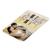 Rustic sparen de Datum Magnet van de Foto Magneet (Linkerzijde)