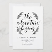 Rustic sparen de Uitnodiging van de Datum (Voorkant)