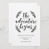 Rustic sparen de Uitnodiging van de Datum (Voorkant / Achterkant)