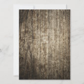 Rustic sparen de Uitnodiging van de Datum (Achterkant)