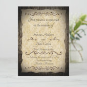 Rustic sparen de Uitnodiging van de Datum (Staand voorkant)