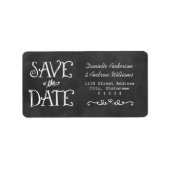 Rustic sparen het Adres van de Terugkeer van het C Etiket (Voorkant)