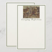 Rustic Sparrow Notitieblok - Natuur geïnspireerd e Briefpapier (Voorkant / Achterkant)