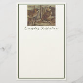 Rustic Sparrow Notitieblok - Natuur geïnspireerd e Briefpapier (Voorkant)