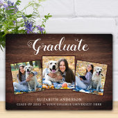 Rustic Specialized Afstuderen Photo Collage Plaque Fotoplaat