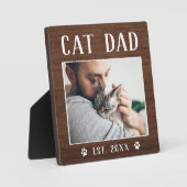 Rustic Specialized Cat Dad Photo Fotoplaat (Voorkant)