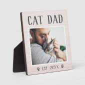 Rustic Specialized Cat Dad Photo Fotoplaat (Voorkant)