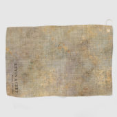 Rustic Specialized Linen Texture Business Golfhanddoek (Horizontaal)