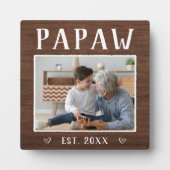 Rustic Specialized Papaw Grandpa Foto Fotoplaat (Voorkant)