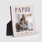 Rustic Specialized Papou Grandpa Foto Fotoplaat (Voorkant)