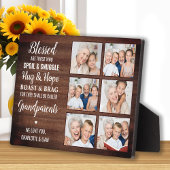 Rustic Specialized Photo Collage Grandouders Fotoplaat