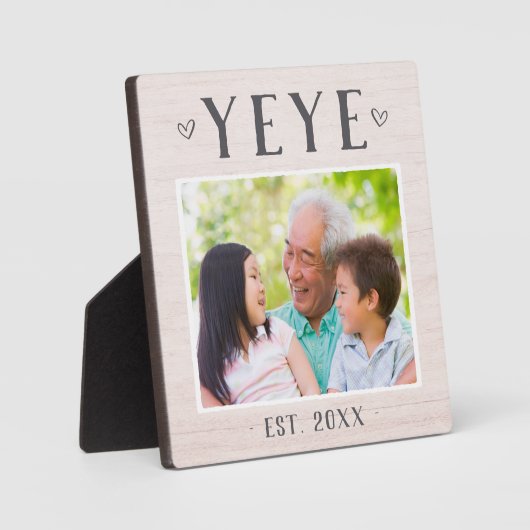 Rustic Specialized Yeye Grandpa Foto Fotoplaat (Voorkant)