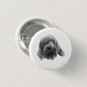 Rustic Spinone-badge Ronde Button 3,2 Cm (Voorkant /achterkant)