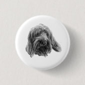 Rustic Spinone-badge Ronde Button 3,2 Cm (Voorkant)