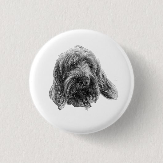Rustic Spinone-badge Ronde Button 3,2 Cm (Voorkant)