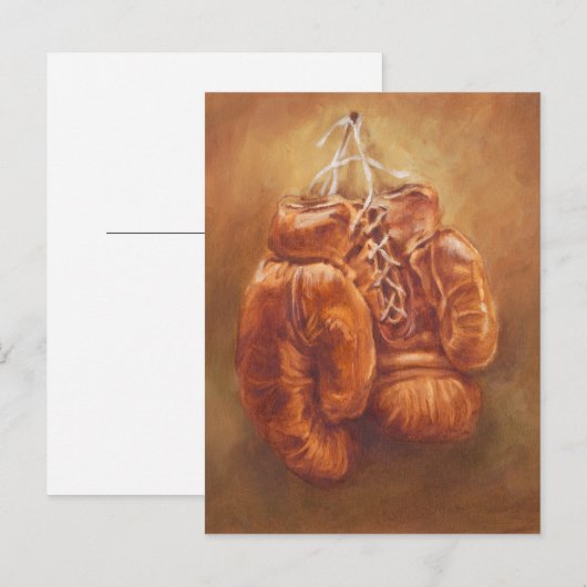 Rustic Sports | Boxing Glove Briefkaart (Voorkant / Achterkant)