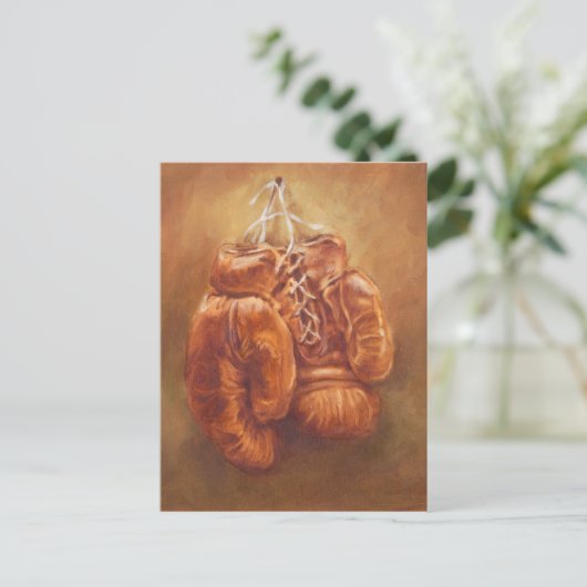 Rustic Sports | Boxing Glove Briefkaart (Staand voorkant)