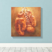Rustic Sports | Boxing Glove Canvas Afdruk (Insitu (Houten vloer))