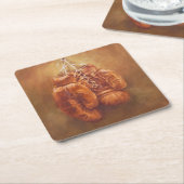 Rustic Sports | Boxing Glove Kartonnen Onderzetters (Schuin)