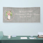 Rustic Spring Bouquet Baby shower Banner (Beurs)