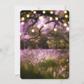 Rustic Spring Enchanted Forest Lights Spring Prom Kaart (Achterkant)