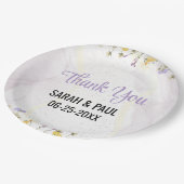 Rustic Spring Floral Elegant wedding Papieren Bordje (Gekanteld)