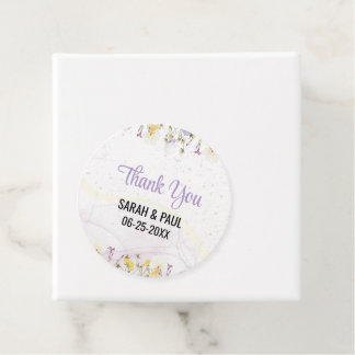 Rustic Spring Floral Elegante bruiloft Bedankjes Labels
