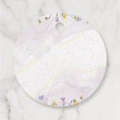 Rustic Spring Floral Elegante bruiloft Bedankjes Labels (Achterkant)