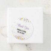 Rustic Spring Floral Elegante bruiloft Bedankjes Labels (In situ)