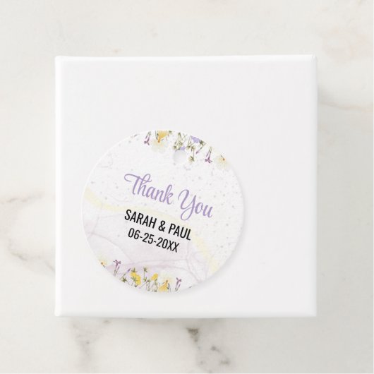 Rustic Spring Floral Elegante bruiloft Bedankjes Labels (In situ)