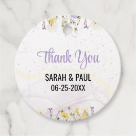 Rustic Spring Floral Elegante bruiloft Bedankjes Labels