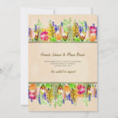 Rustic Spring Floral Marriage Announding Aankondiging (Achterkant)