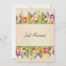 Rustic Spring Floral net getrouwd