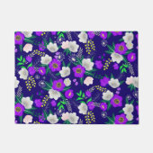 Rustic Spring Pansy Flowers Bouquet Deurmat (Voorkant)