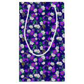 Rustic Spring Pansy Flowers Bouquet Klein Cadeauzakje (Achterkant)