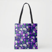 Rustic Spring Pansy Flowers Bouquet Tote Bag (Voorkant)