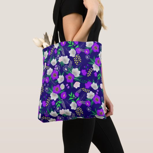 Rustic Spring Pansy Flowers Bouquet Tote Bag (Dichtbij)