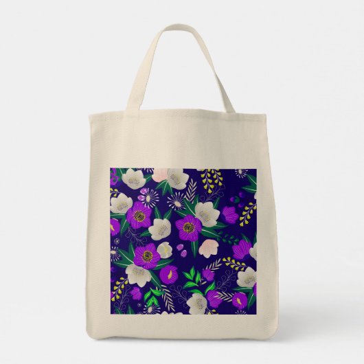 Rustic Spring Pansy Flowers Bouquet Tote Bag (Achterkant)