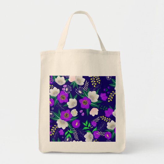 Rustic Spring Pansy Flowers Bouquet Tote Bag (Voorkant)