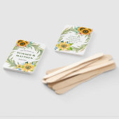 Rustic Spring Sunflower Greenery Wedding Handwaaier (Niet-gemonteerd)