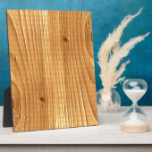 Rustic Spruce Wood Lovely Photo Mount Plaque Fotoplaat (Zijkant)