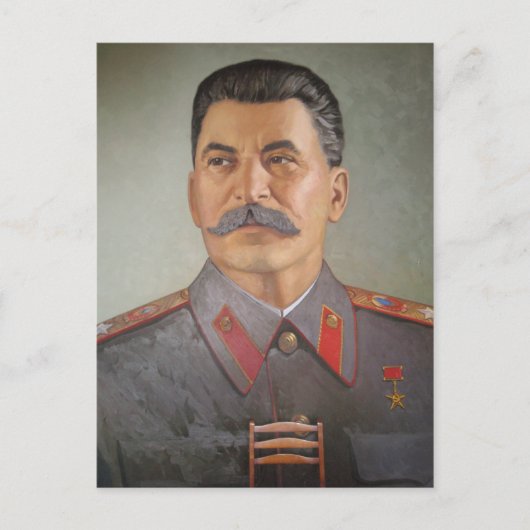 Rustic Stalin Briefkaart (Voorkant)
