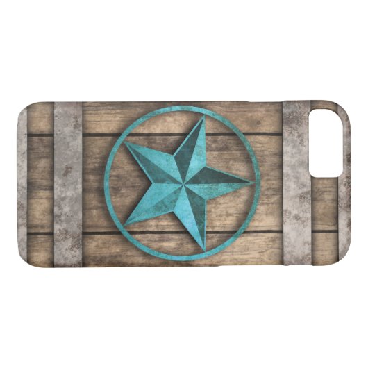 Rustic Star (Barrel) Case-Mate iPhone Case (Achterkant (Horizontaal))