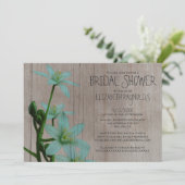 Rustic Star of Bethlehem Bridal Shower Invitations Kaart (Staand voorkant)